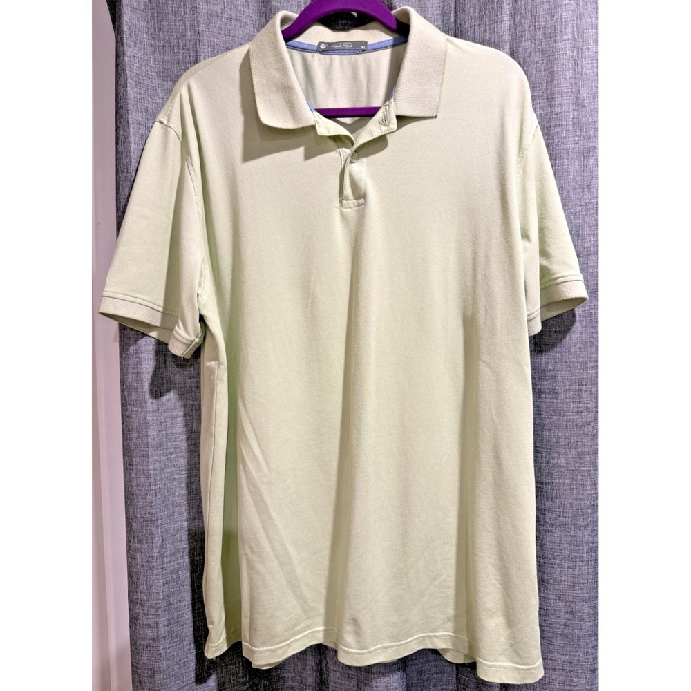Member's Mark Men's Stretch Cotton Pique Polo‎ Shirt Light Green Size X-Large
